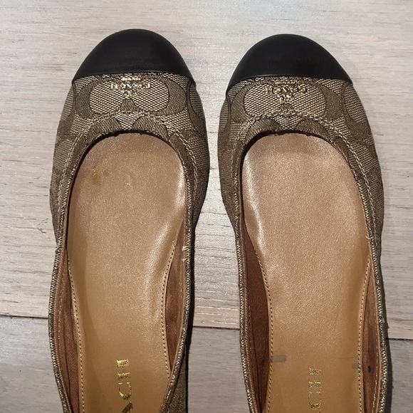 Town/tan Coach flats size 7-71/2 Chelsea - Picture 2 of 6